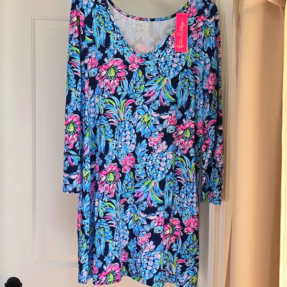 NWT Lilly Pulitzer Kaisley Dual -neck dress SPF 50+ Size XL